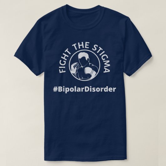 Stigma bipolaire aandoening geestelijke gezondheid t-shirt (Design voorkant)