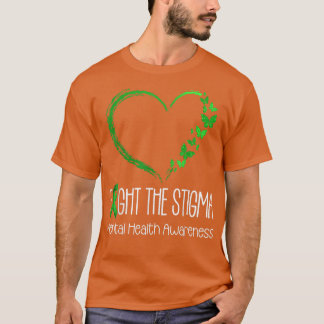 Stigma Heart Butterflies geestelijke gezondheid A T-shirt