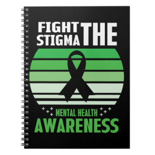 Stigma Mental Health Awareness Maand bestrijden Notitieboek