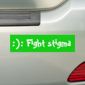 :), stigma van de strijd: bumpersticker (Op auto)
