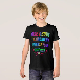Stijg boven de gewone Omarm je Grootheid Tri-Blend Shirt