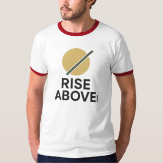 Stijg boven - Minimalistische zon & diagonale bund T-shirt