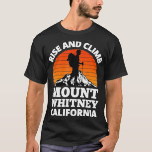 Stijg en klim op de Whitney California Mountain C T-shirt