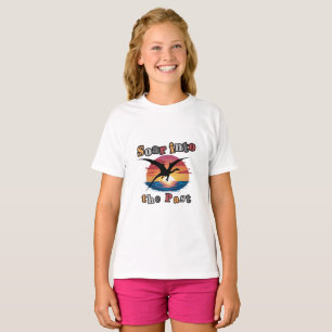 Stijg in het verleden - Pterosaurus Sunset Silhoue T-shirt