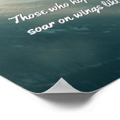 Stijg op vleugels als adelaars | poster (Hoek)