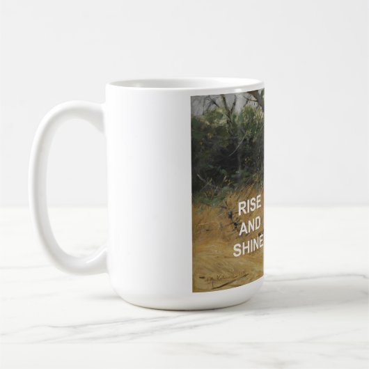 Stijg & Schijn Tekst Quote +  Tijgerschilderij Koffiemok (Links)