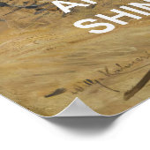 Stijg & Schijn Tekst Quote +  Tijgerschilderij Poster (Hoek)