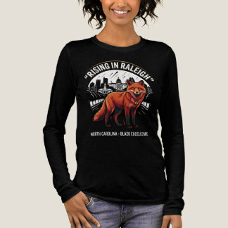 Stijgend in Raleigh Rode Vos Zwarte Excellentie Er Tri-Blend Shirt