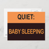 STIJGENDE BABY BRIEFKAART (Voorkant / Achterkant)