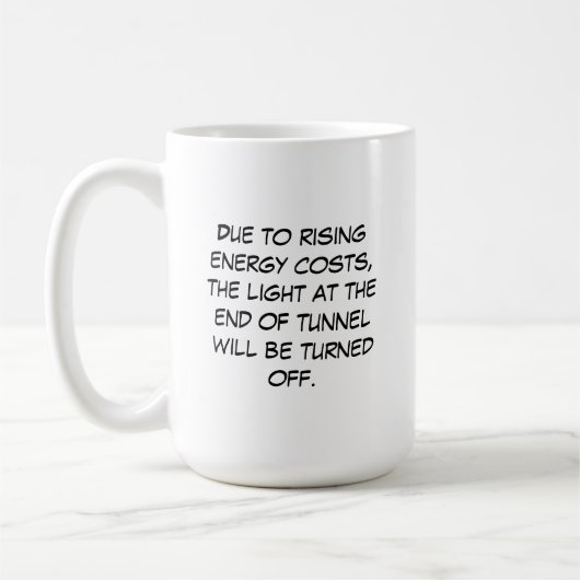 Stijgende energiekosten Mok (Links)