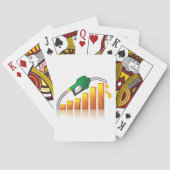 Stijgende gasprijzen Inflatie Staafdiagram Pokerkaarten (Achterkant)