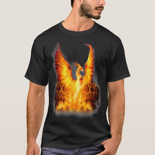 Stijgende Phoenix Fire Fenix (2) T-shirt (Voorkant)