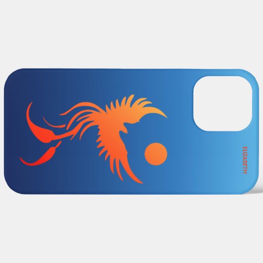 Stijgende Phoenix in Flames Case-Mate iPhone Case (Achterkant (horizontaal))