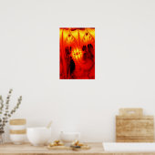 Stijgende warmte poster (Keuken)