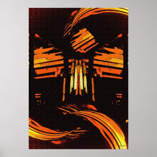 Stijging boven digitale kunst poster (Voorkant)