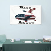 Stijging boven spandoek (Beurs)