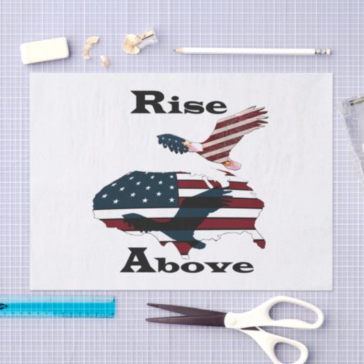 Stijging boven tissuepapier (Craft)