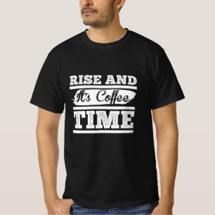 Stijging en koffietijd t-shirt