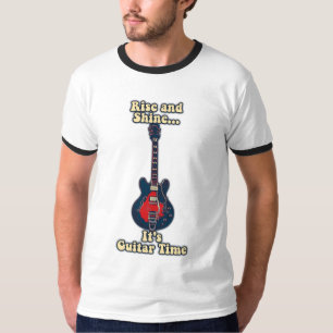 Stijging en schijn. Het is gitaartijd. motivatie T-shirt