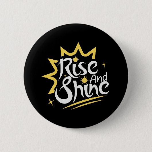 Stijging en schijn ronde button 5,7 cm (Voorkant)