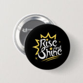Stijging en schijn ronde button 5,7 cm (Voorkant /achterkant)