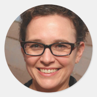 Stijging en schijn ronde sticker