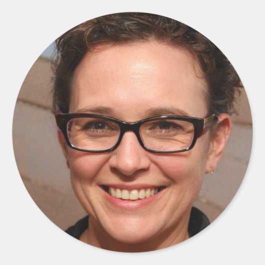 Stijging en schijn ronde sticker (Voorkant)