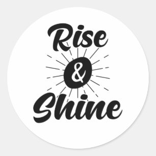 Stijging en schijn ronde sticker