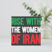 Stijging met de Vrouwen in Iran Kaart (Staand voorkant)