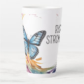 Stijging sterker thema latte mok (Voorkant)