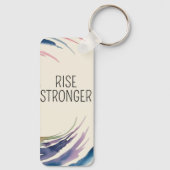 Stijging sterker thema sleutelhanger (Achterkant)