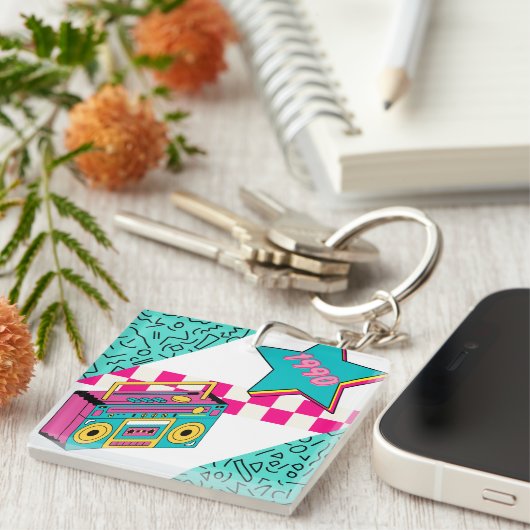  stijl 1990 Stereo Sleutelhanger (Voorkant Rechts)