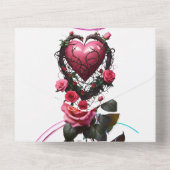 Stijl: All in One Wedding Nodig gepersonaliseerde  All In One Uitnodiging (Achterkant)