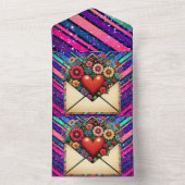 Stijl: All in One Wedding Nodig gepersonaliseerde All In One Uitnodiging (Binnen)