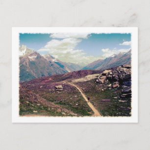 stijl Alpine Uitzicht Briefkaart