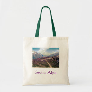  stijl Alpine Uitzicht Canvas tas
