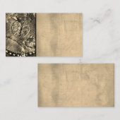 stijl antiek lederen afbeelding visitekaartje (Voorkant / Achterkant)