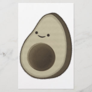  stijl Avocado tekening Briefpapier