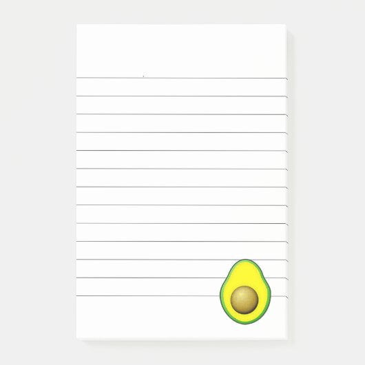  stijl Avocado Tekening gelinkt Post-it® Notes (Voorkant)