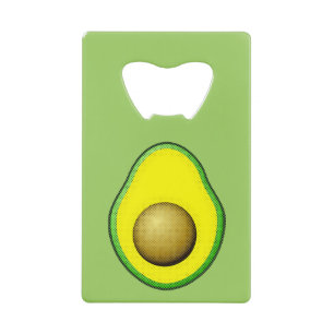  stijl Avocado tekening Kredietkaart Flessenopener