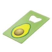  stijl Avocado tekening Kredietkaart Flessenopener (Voorkant Gekanteld)