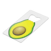 stijl Avocado tekening Kredietkaart Flessenopener (Achterkant Gekanteld)