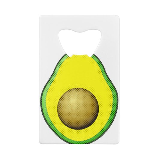  stijl Avocado tekening Kredietkaart Flessenopener (Achterkant)