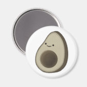 stijl Avocado tekening Magneet (Voorkant / Achterkant)