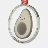  stijl Avocado tekening Metalen Ornament (Links)