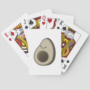 stijl Avocado tekening Pokerkaarten