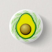 stijl Avocado tekening Ronde Button 3,2 Cm (Voorkant)