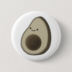  stijl Avocado tekening Ronde Button 5,7 Cm