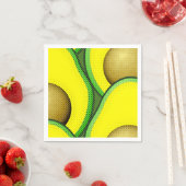  stijl Avocado tekening Servet (Insitu)