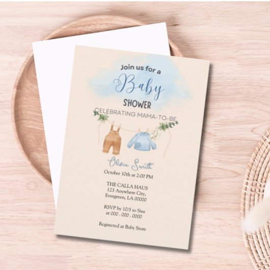  stijl Baby shower Kaart